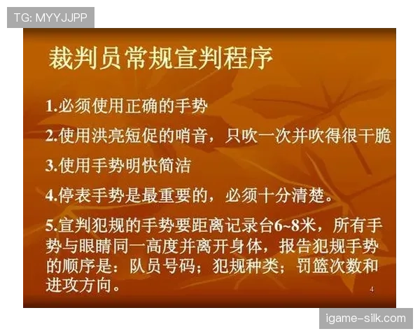 深入解析篮球裁判手势规则与具体判罚含义